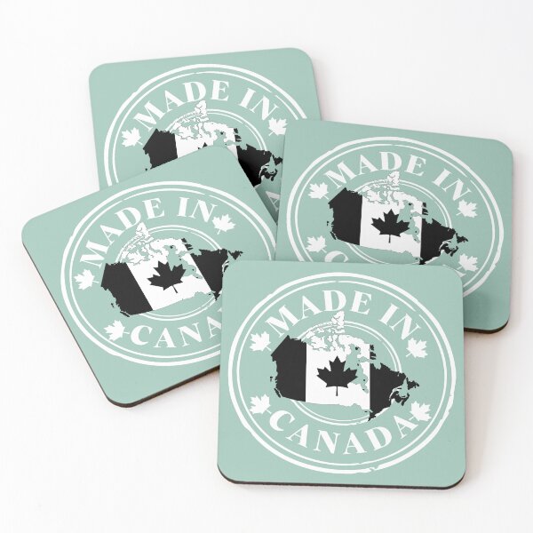 Item preview, Made In Canada Emblem - Black and White Canada Map designed and sold by aylastyle.