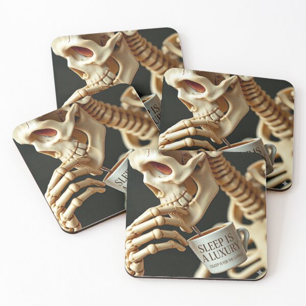 Item preview, Skeleton 'Sleep is a Luxury' Coffee Mug Quote designed and sold by NoriudaR.