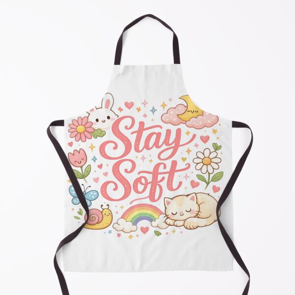 Item preview, Stay Soft Cute Aesthetic Quote Design | Pastel Kawaii Self Love Art designed and sold by Sanika arts .