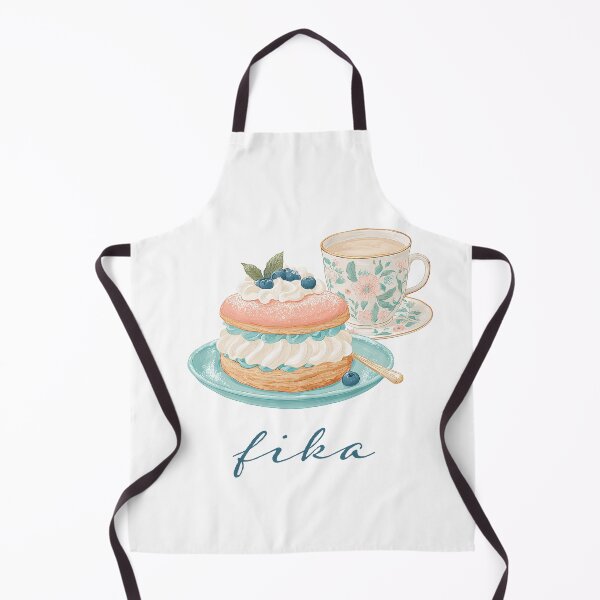 Item preview, Kawaii Coffee and Semla Fika Cute Scandinavian Art designed and sold by BobaBunny76.