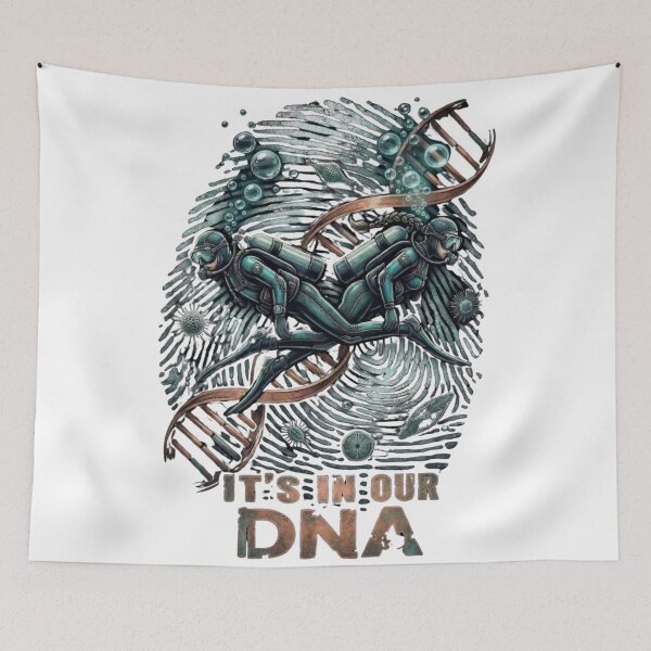 Item preview, It’s In Our DNA – Scuba Divers Ocean Evolution Graphic Shirt designed and sold by Brinevex Co..