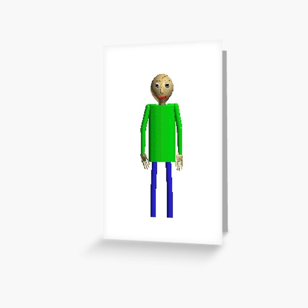 Baldis Greeting Cards Redbubble - camping baldi goes to area 51 roblox camping arera 51