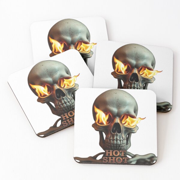 Item preview, Hot Shot - Flaming Skull Gothic Design designed and sold by NoriudaR.