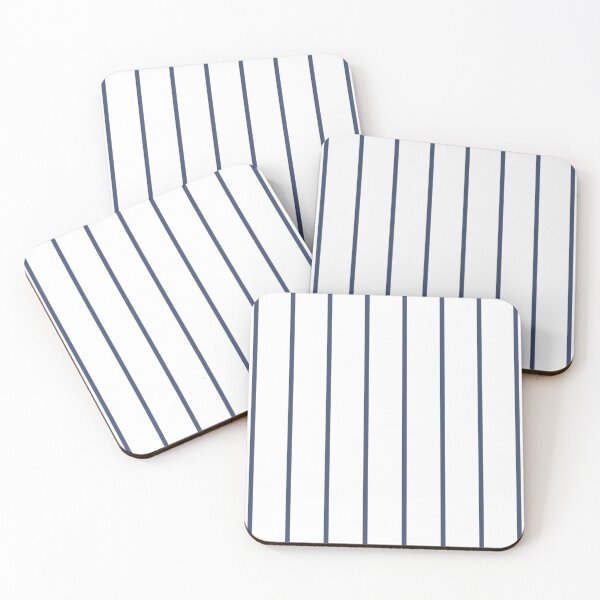 Item preview, Pinstriped White And Blue Pattern designed and sold by pattern-archive.