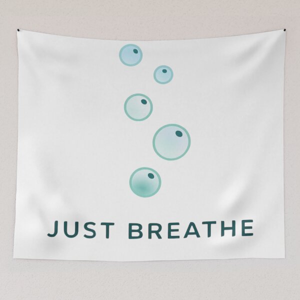 Item preview, Just Breathe – Minimalist Scuba Diving Calm Ocean Shirt designed and sold by Brinevex Co..