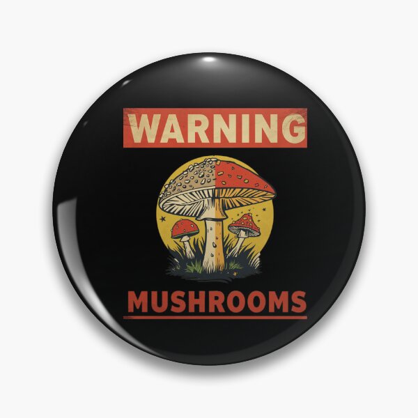 Item preview, Warning Mushrooms - Funny Vintage Poisonous Mushroom Hunter T-Shirt designed and sold by hknshop.