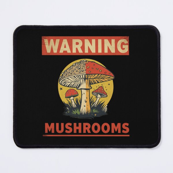 Item preview, Warning Mushrooms - Funny Vintage Poisonous Mushroom Hunter T-Shirt designed and sold by hknshop.