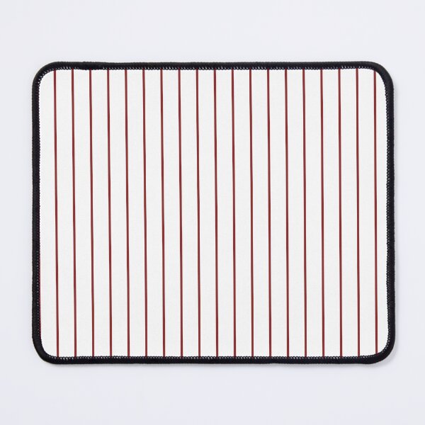 Item preview, Pinstriped White And Brick Red Pattern designed and sold by pattern-archive.