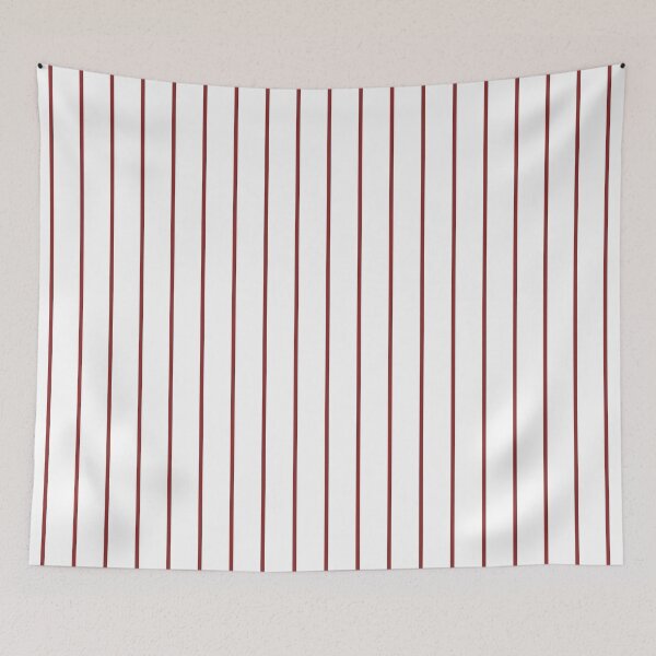 Item preview, Pinstriped White And Brick Red Pattern designed and sold by pattern-archive.