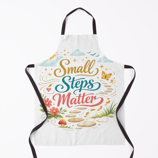 Item preview, Small Steps Matter Motivational Quote Design | Cute Aesthetic Growth Typography Art designed and sold by Sanika arts .