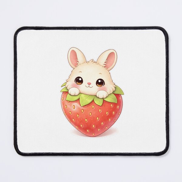 Item preview, Cute Bunny Inside Strawberry Kawaii Aesthetic Design designed and sold by Sadia  Jannat.