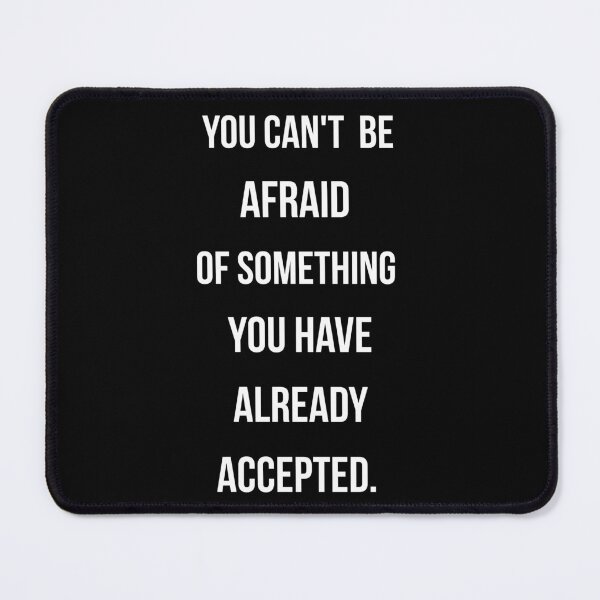 Item preview, You Can’t Be Afraid – Minimalist Motivational Quote Shirt | Bold Typography Black Aesthetic designed and sold by sumodesign.