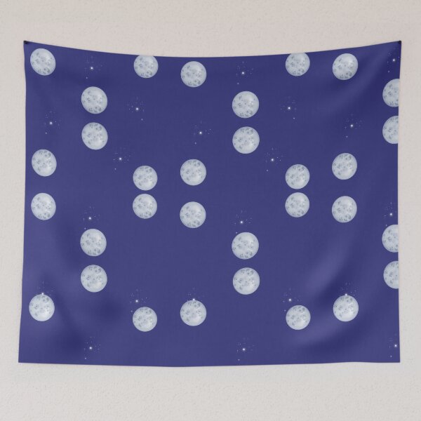 Item preview, Night Sky Moon Pattern designed and sold by MaiAndMu.