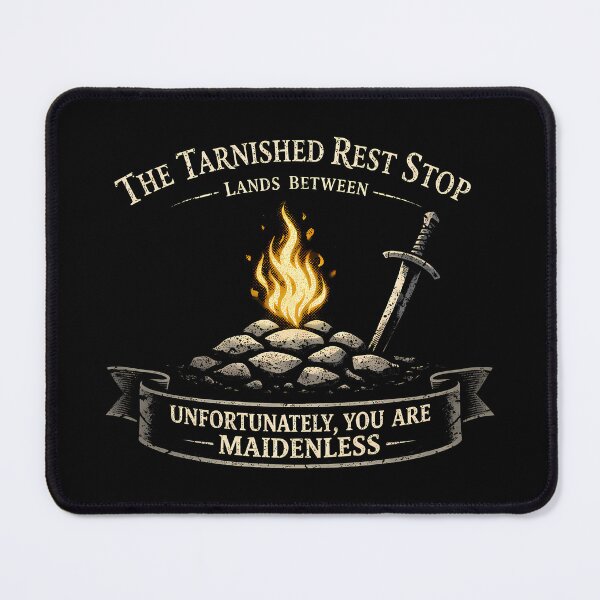 Item preview, Tarnished Rest Stop Golden Flame Graphic designed and sold by agearb.