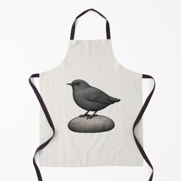 Item preview, American Dipper on Pebble – Bird Illustration Design designed and sold by Ombrya.