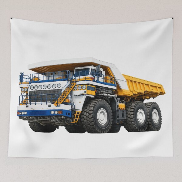 Item preview, Giant Mining Haul Truck Illustration – Heavy Machinery Industrial Art designed and sold by Radekku.