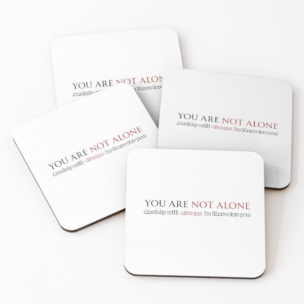 Item preview, Dark Humor Quote Sticker - You Are Not Alone Anxiety Will Always Be There For You - Mental Health Sarcasm designed and sold by KymeraStudio25.