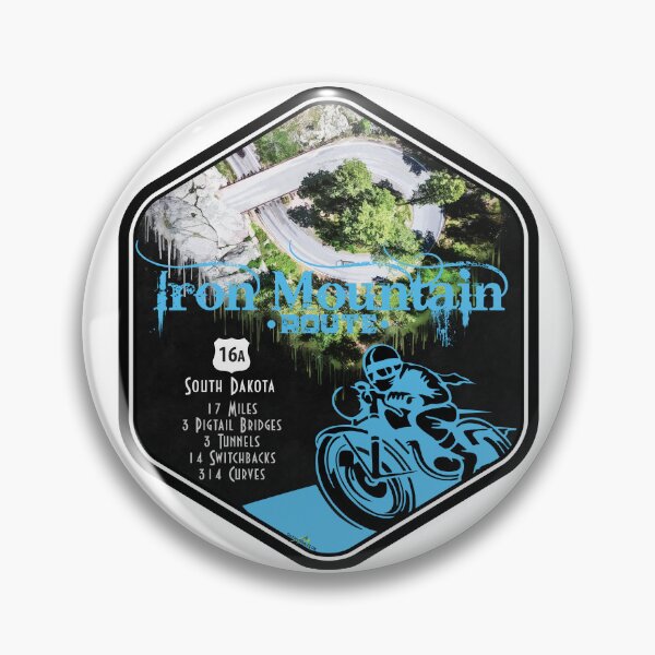 Item preview, Iron Mountain Road South Dakota USA Sticker T-Shirt 11 designed and sold by OuterShellUK.
