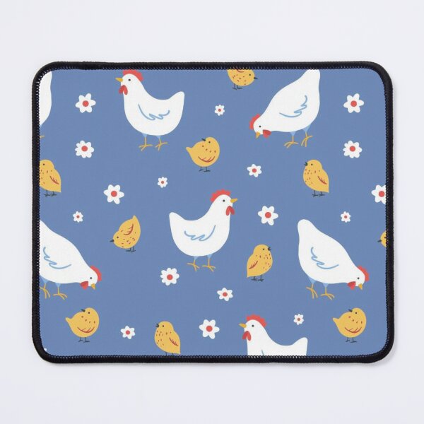 Item preview, "Hen Dance In Spring Blue" designed and sold by iamdesigns14.
