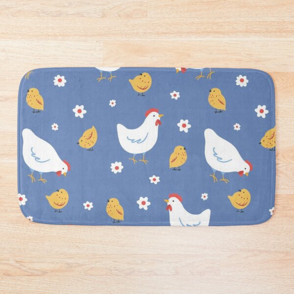Item preview, "Hen Dance In Spring Blue" designed and sold by iamdesigns14.