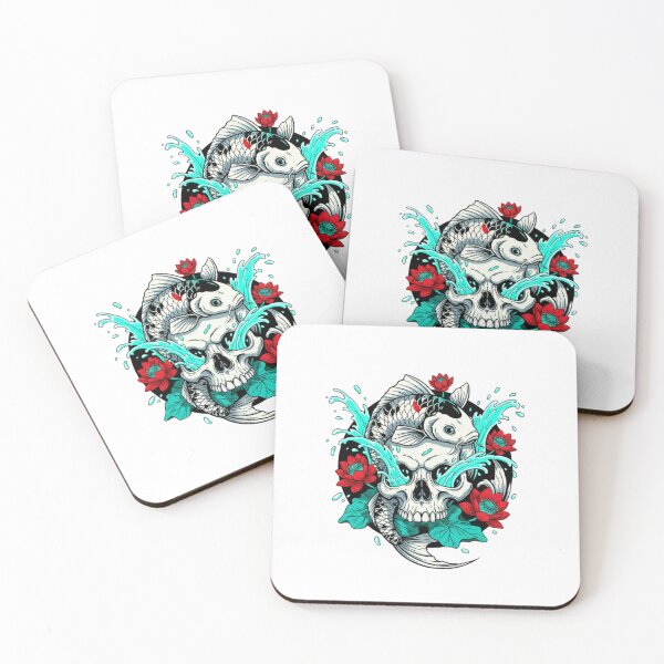Item preview, Koi & Skull Fusion designed and sold by BeastandBanshiLLC.