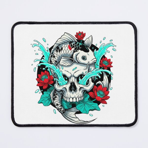 Item preview, Koi & Skull Fusion designed and sold by BeastandBanshiLLC.