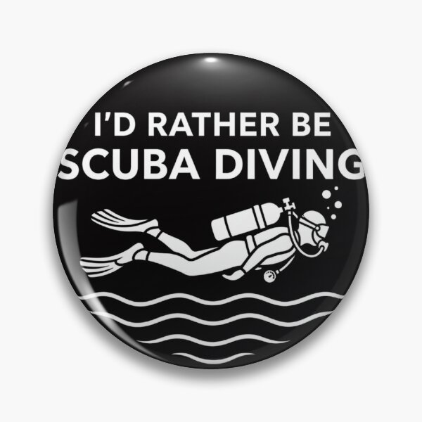 Item preview, I’d Rather Be Scuba Diving – Minimalist Diver Silhouette Shirt designed and sold by Brinevex Co..