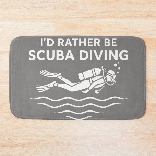 Item preview, I’d Rather Be Scuba Diving – Minimalist Diver Silhouette Shirt designed and sold by Brinevex Co..