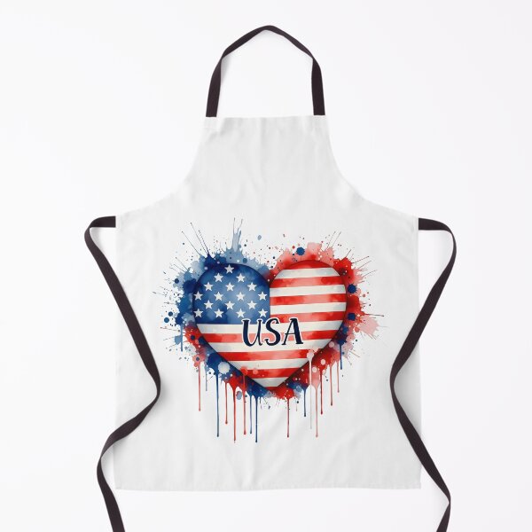 Item preview, USA Flag, Americans heart Shape Flag designed and sold by Norasgiftshop.