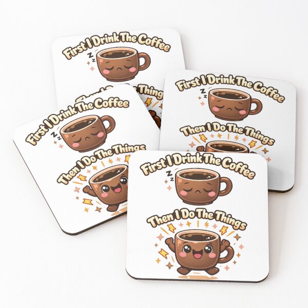 Artikelvorschau, Erst trinke ich Kaffee, dann erledige ich die Dinge – Lustiges Design für Kaffeeliebhaber entworfen und verkauft von rushaib.