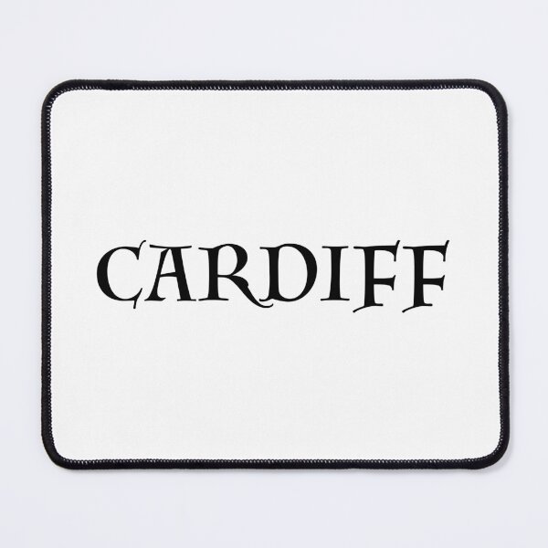 Item preview, Cardiff old medieval style text (Black) designed and sold by STUDIO-72.