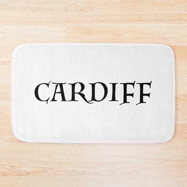 Item preview, Cardiff old medieval style text (Black) designed and sold by STUDIO-72.