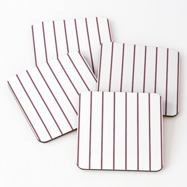 Item preview, Pinstriped White And Burgundy Pattern designed and sold by pattern-archive.