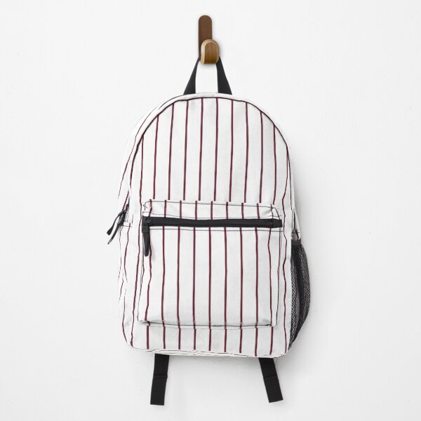 Item preview, Pinstriped White And Burgundy Pattern designed and sold by pattern-archive.