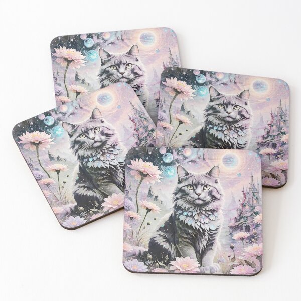 Item preview, Enchnated Grey Cat designed and sold by coribeth.