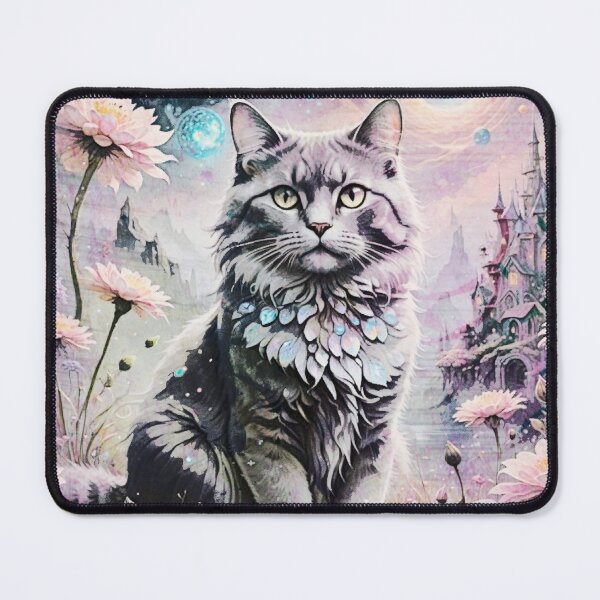 Item preview, Enchnated Grey Cat designed and sold by coribeth.