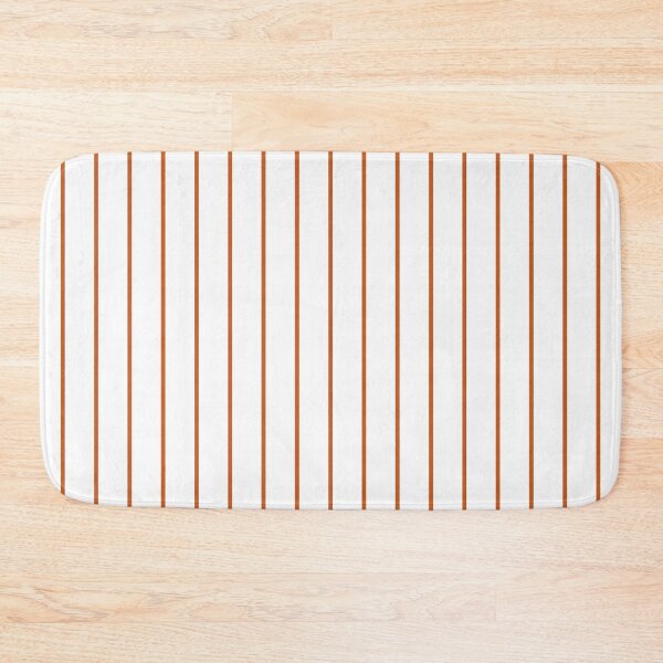 Item preview, Pinstriped White And Burnt Orange Pattern designed and sold by pattern-archive.