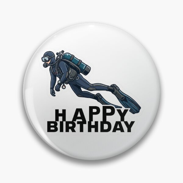 Item preview, Happy Birthday Scuba Diver – Funny Diving Gift Shirt designed and sold by Brinevex Co..