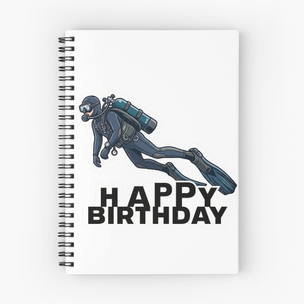 Item preview, Happy Birthday Scuba Diver – Funny Diving Gift Shirt designed and sold by Brinevex Co..