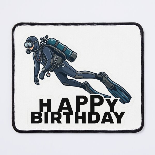 Item preview, Happy Birthday Scuba Diver – Funny Diving Gift Shirt designed and sold by Brinevex Co..