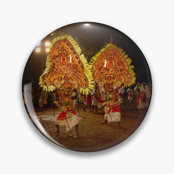 Item preview, Bhairavi Kolam Ritual - Kerala Folk Art Print designed and sold by Fstorecom.