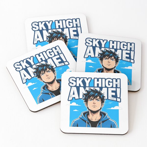 Item preview, UHD Realistic Anime Youth Under Blue Sky designed and sold by ABArtByAlexST.