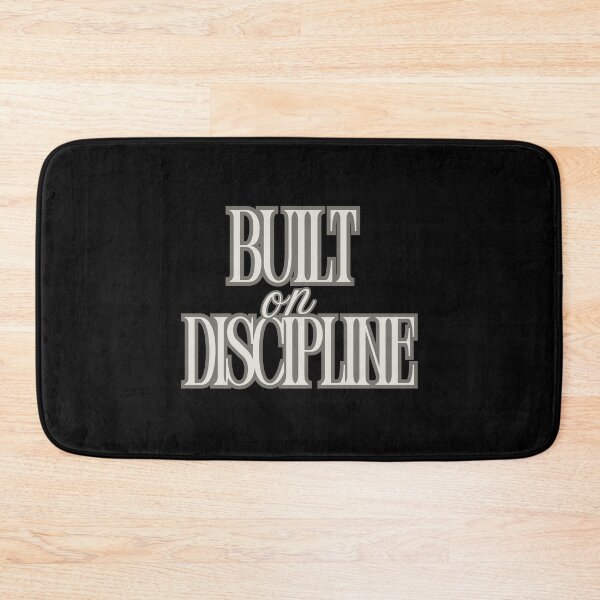 Item preview, Built on Discipline – Minimalist Motivation Mindset Quote for Success designed and sold by AXIS-EQUILIBRIO.