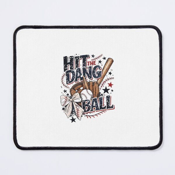 Item preview, Hit The Dang Ball Baseball — Vintage Distressed Coquette Sports Illustration designed and sold by Colorful-Garden.