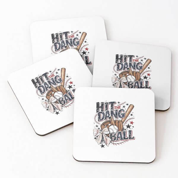 Item preview, Hit The Dang Ball Baseball — Vintage Distressed Coquette Sports Illustration designed and sold by Colorful-Garden.
