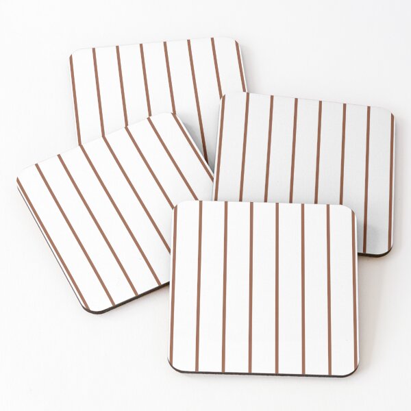 Item preview, Pinstriped White And Copper Pattern designed and sold by pattern-archive.