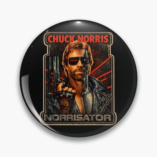 Item preview, NORRISATOR – Retro 80s Cyborg Tribute Sticker designed and sold by Wawan35200.