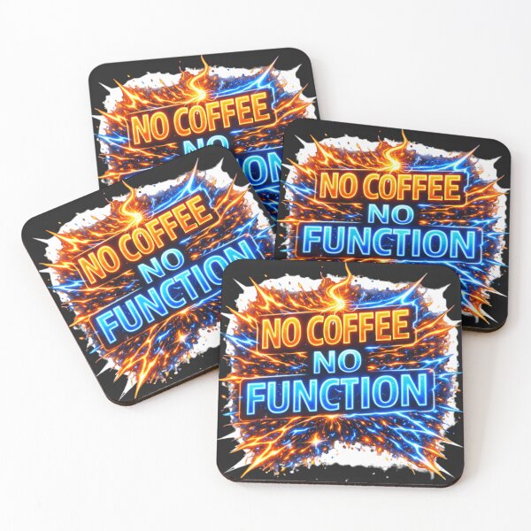 Item preview, NO COFFEE NO FUNCTION designed and sold by Nika Art Studio.