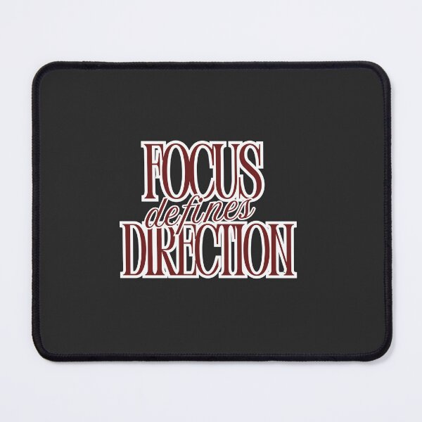 Item preview, Focus Defines Direction – Minimalist Mindset Motivation Quote designed and sold by AXIS-EQUILIBRIO.