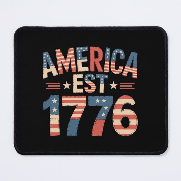 Item preview, America Est 1776 Patchwork Design designed and sold by theartfulaspie.